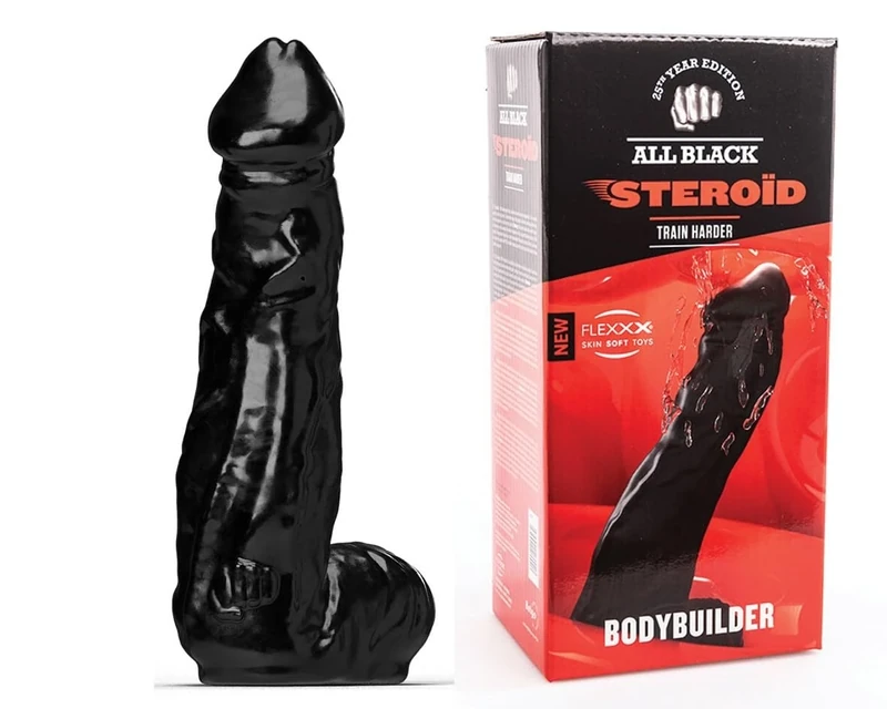 ALL BLACK STEROID Dildo-600000009625 Dildo Black One Size