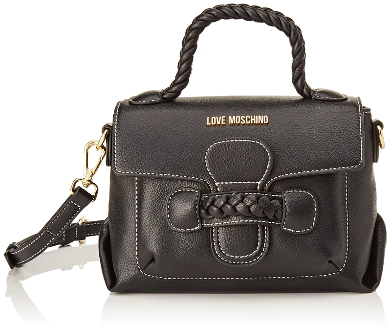 Love Moschino Women's JC4221PP0GKJ0 Handbag, Black, 16X22X8