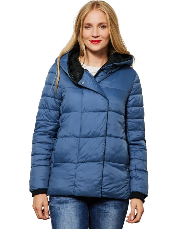 STREET ONE Women's A201723 Winter Jacket, Stormy Blue, 42, Stormy Blue