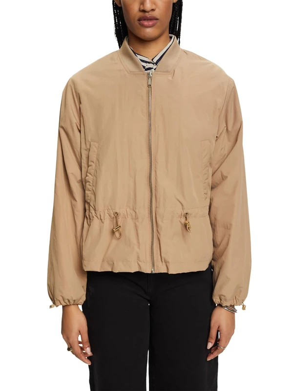 ESPRIT Women's 023eo1g323 Jacket, Khaki Beige, M
