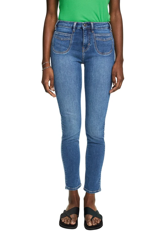 ESPRIT Women's 023ee1b310 Jeans, 902/Blue Medium Wash, 25W / 34L