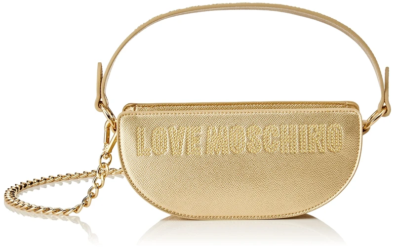 Love Moschino Women JC4208PP0GKG0 Handbag, Gold, 10X22X5