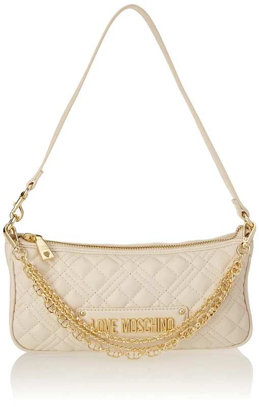 Love Moschino Women JC4258PP0GKA0 Shoulder Bag, Ecru, 12X25X4
