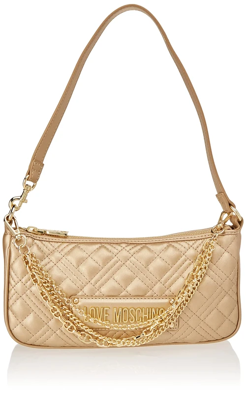 Love Moschino Women JC4258PP0GKA0 Shoulder Bag, Gold, 12X25X4