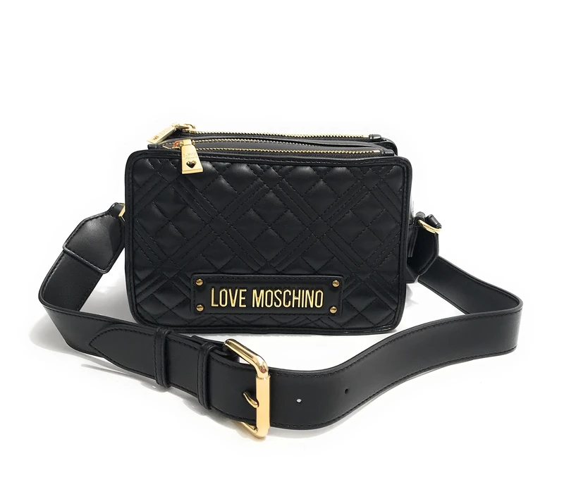 Love Moschino Women JC4254PP0GLA0 Shoulder Bag, Black, 14X21X7