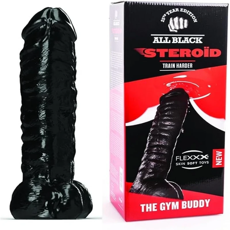 ALL BLACK STEROID Dildo-600000009629 Dildo Black One Size
