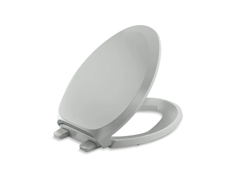 Kohler 4713-RL-95 French Curve READYLATCH Quiet Close Elongated Toilet SEAT, Grey, Ice Gray