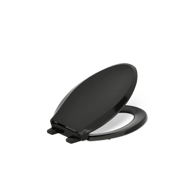 Kohler 4636-RL-7 Cachet READYLATCH Quiet Close Elongated Toilet SEAT, Black