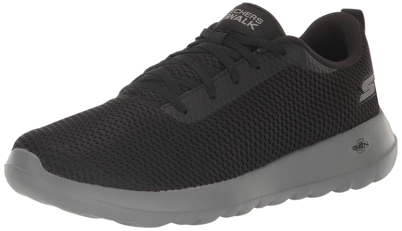 Skechers Men's Go Walk Max – Effort Sneaker, Black Grey, 11 UK