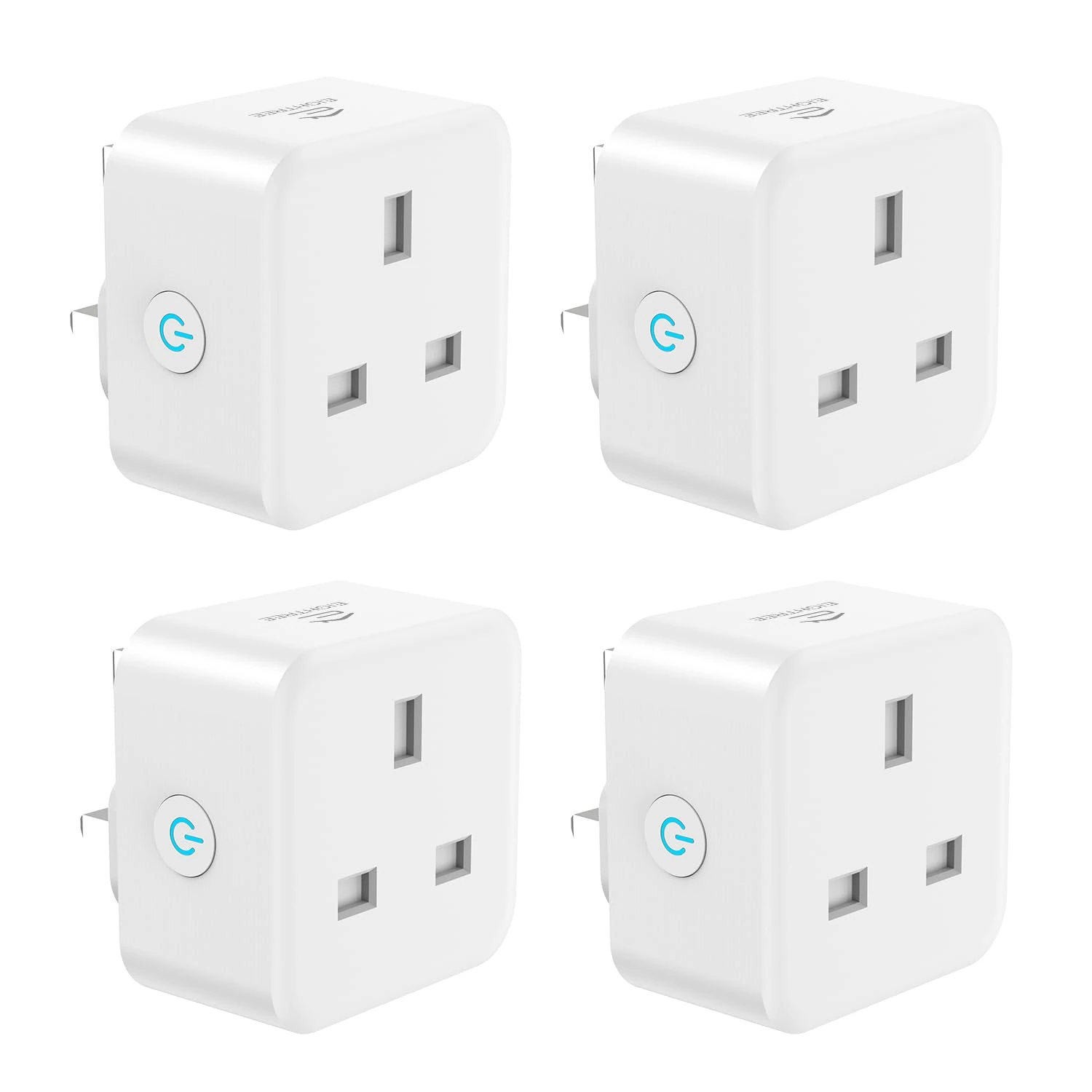 EIGHTREE Smart Plug with Energy Monitoring, 13A Smart Plugs that Work with Alexa, Google Home, SmartThings, Wireless Remote Control Timer Plug, 2.4 GHz Only Wi-Fi Plug