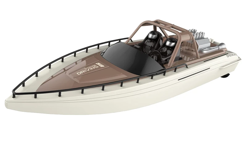 Amewi 26101 Aimee Speed Boat 380 mm 15 km/h 2.4 GHz RTR Brown/Cream White