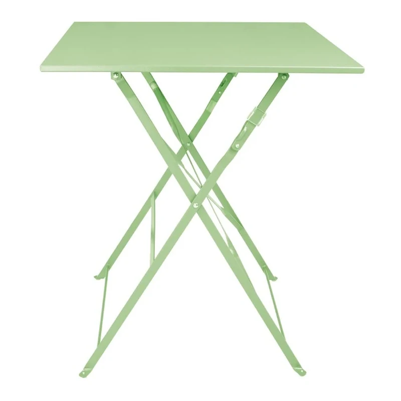 Bolero Perth Square Light Green Table Pavement Style 600mm - Garden, Patios Table for Restaurants, Pubs FT271