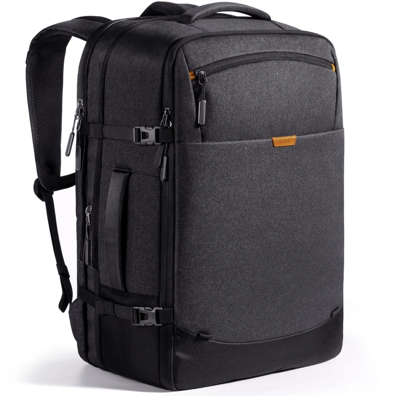 Inateck 38.5-46.2L Expandable Travel Backpack Cabin Rucksack Large Hand Luggage for Airplane Travel with 17.3" Laptop Compartment, Cabin bag Carry on Laptop Backpack for Men and Women - Image 1