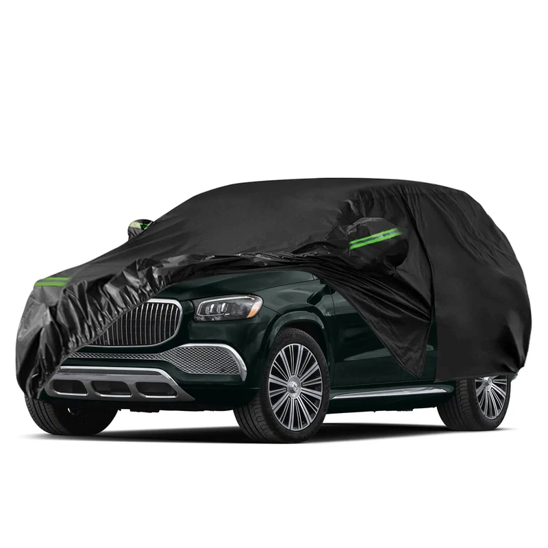 Waterproof Car Covers Replace for 2006-2022 Mercedes Benz GL/GLS Class 450, 450d, 6 Layers All Weather Car Cover with Zipper Door & Windproof Strap for Snow Rain Dust Hail Protection (GLS)