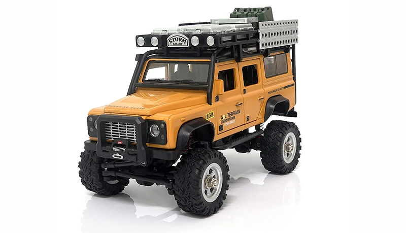 Amewi 22567 D90X28 Metal Scale Crawler 4WD 1:28 RTR Yellow