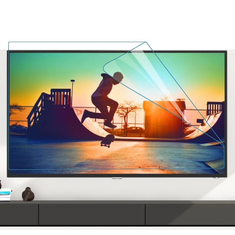 32-46inch TV Screen Protector Anti Glare, Anti Blue Light Frosted Film Radiation Protection LCD Display Protector Film,Matte-46in(1017X570) mm