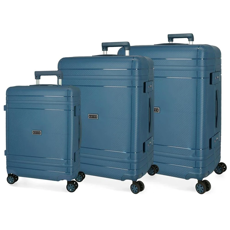 MOVOM Dimensions: Set of 3 suitcases, Talla Unica, Navy, Talla Unica, Set of 3 suitcases - Image 1
