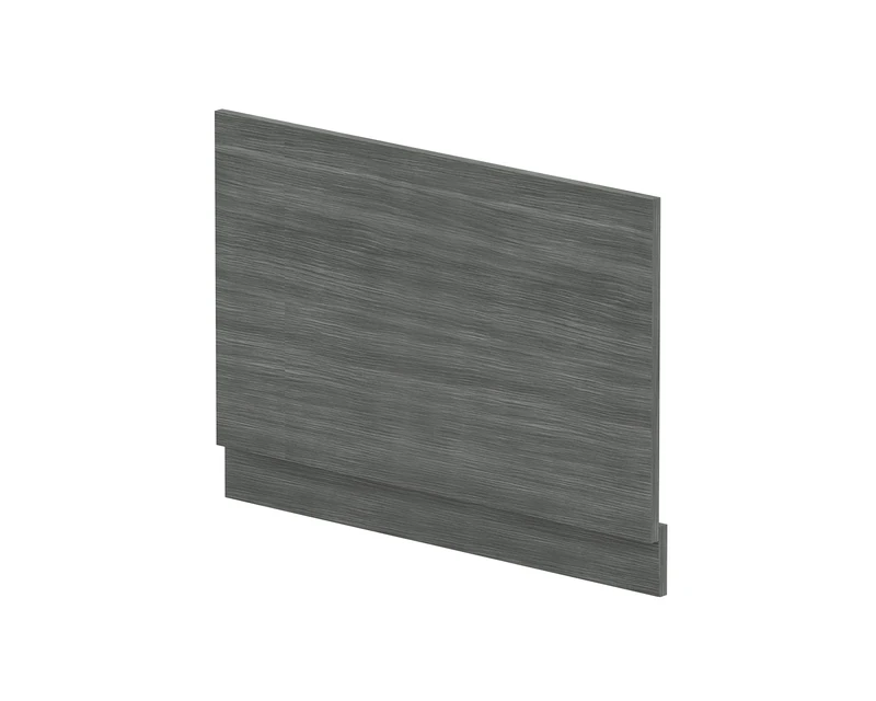nuie MPD513N Modern Bathroom Straight Bath End Panel and Plinth, 560 x 780 x 36mm, Anthracite Woodgrain