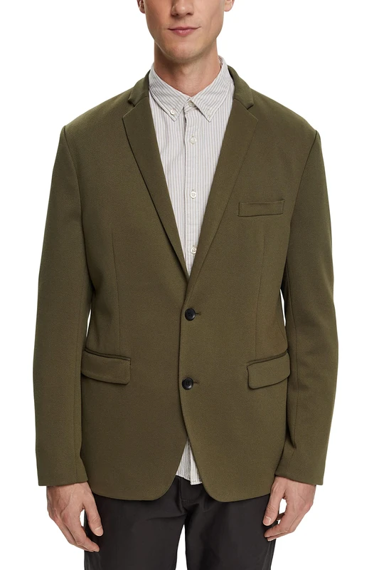 ESPRIT Men's 013ee2g310 Blazer, Olive, M