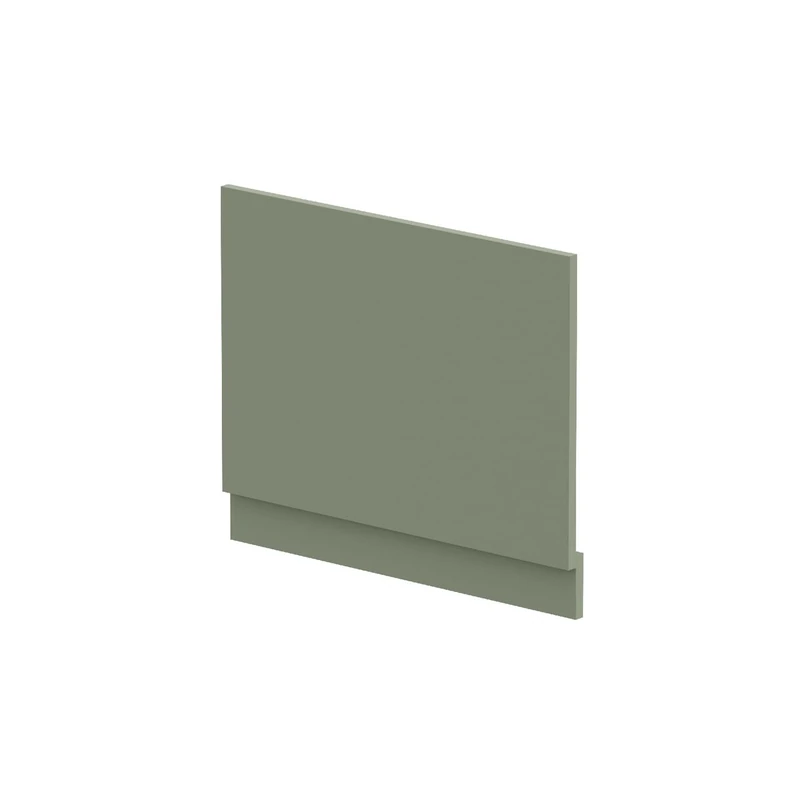 nuie BPR811 Modern Bathroom Straight Bath End Panel and Plinth, 560 x 680 x 36mm, Satin Green