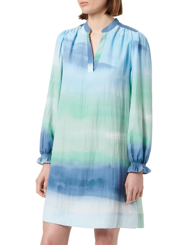 Noa Noa Women's Liannnn Dress, Print Blue/Green/Aqua, 8