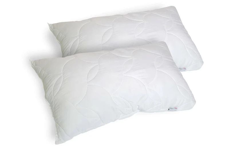 Talamo Italia - pair of pillows for bed, 100% Made in Italy, Pillows inMemory foam staple, Hypoallergenic and Breathable, 73x44xh14 cm