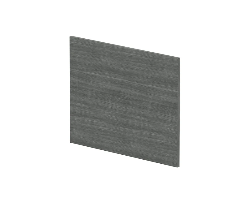 nuie MPD531N Modern Bathroom Square Shower Bath End Panel, 520 x 680 x 18mm, Anthracite Woodgrain