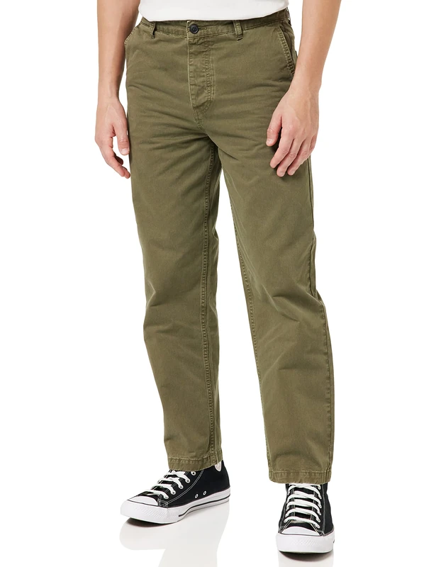 United Colors of Benetton Trousers 4RVHUF01V, Military Green 7Z9, 48 Man, Military Green 7z9, 34 - Image 1