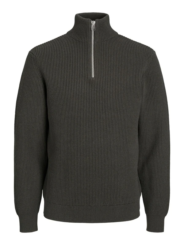 JACK & JONES Male RDD Walt Knitted Jumper, Peat, XL - Image 1