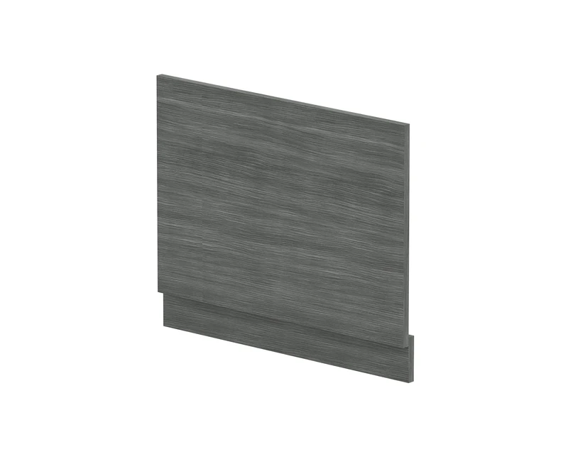 nuie MPD511N Modern Bathroom Straight Bath End Panel and Plinth, 560 x 680 x 36mm, Anthracite Woodgrain