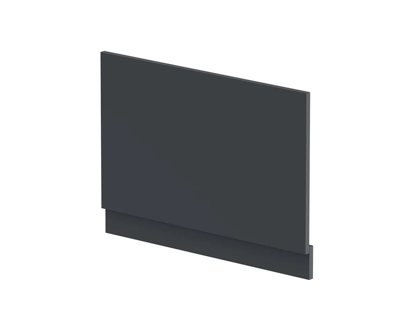 nuie BPR1413 Modern Bathroom Straight Bath End Panel and Plinth, 560 x 780 x 36mm, Satin Anthracite