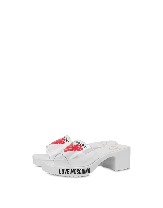 Love Moschino Ja28256g0gi50, Women's Mule Heel, White, 3 UK