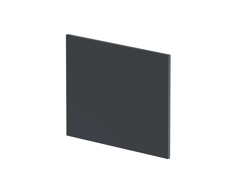 nuie NMP1431 Modern Bathroom Square Shower Bath End Panel, 540 x 680 x 18mm, Satin Anthracite