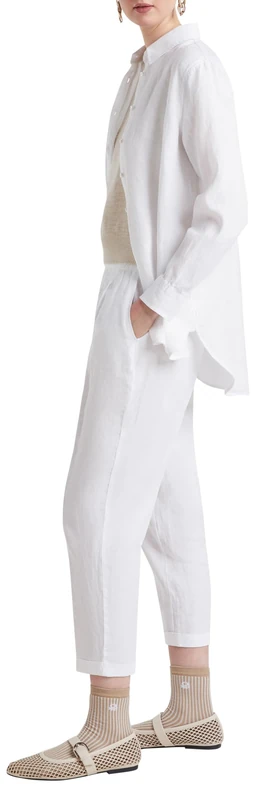 United Colors of Benetton Trousers 4AGH558X5, Optical White 101, M Woman, Optical White 101, M