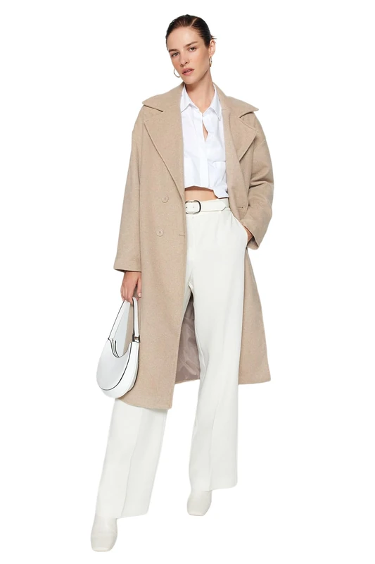 Trendyol Woman Basics Oversize Basic Woven Coats
