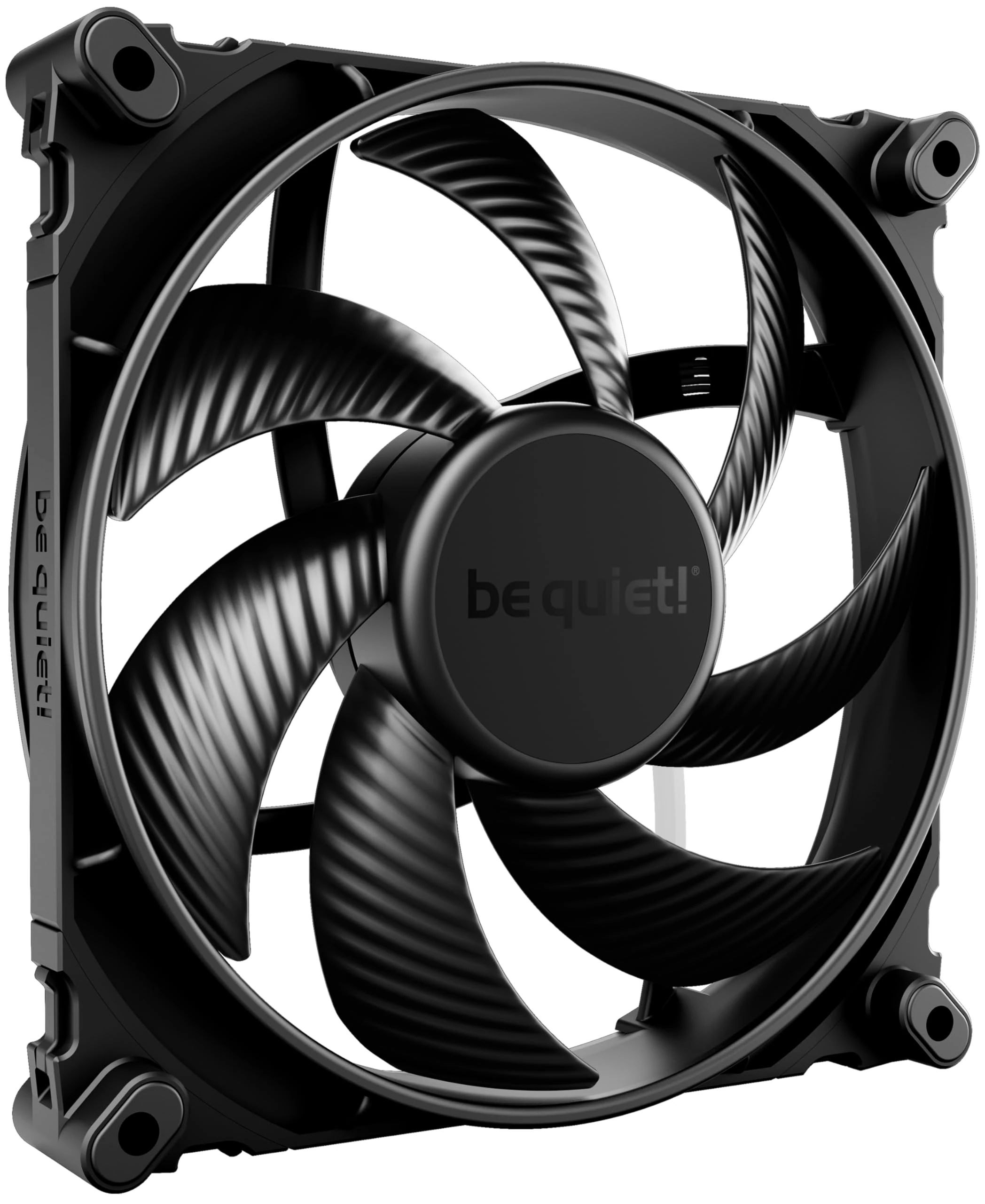 be quiet! Silent Wings 4 140mm PWM fan, optimized fan blades, extraordinary high performance, extremely high air pressure, virtually inaudible, 6-pole fan motor, fluid-dynamic bearing, elegant look
