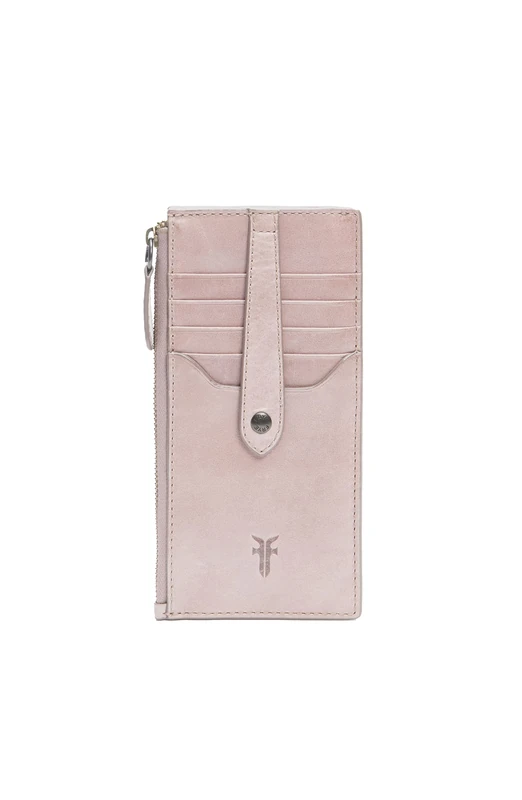 Frye Women's Melissa Snap Card Wallet, Stylish Design with Holder & Slots, Compact for Purse, Mushroom, One Size