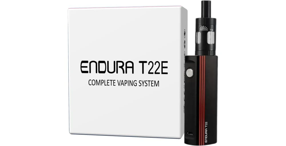 INNOKIN Endura T22E Vaping Kit, Powerful 2000mAh Mod with Prism T18E Tank, Long Lasting Long Battery Life, Precision Control, E Cigarette, E Cig, Starter Kit, No Nicotine (Black)