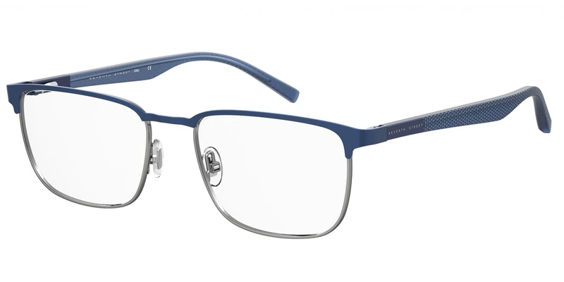 Seventh Street 7A 091 Rectangular Eyeglasses for Men, 55 mm Size, Matte Blue