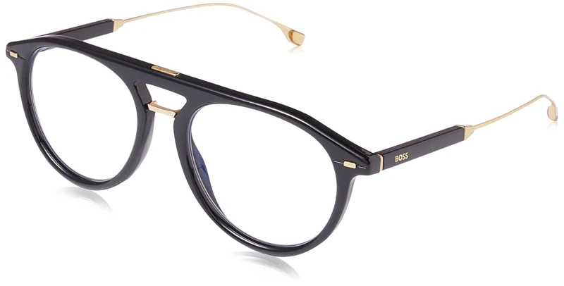 Hugo Boss Boss 1358/BB Pilot Eyeglasses for Men's, 53 mm Size, Blue/Black