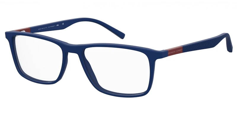 Seventh Street 7A 092 Rectangular Eyeglasses for Men, 55 mm Size, Matte Blue