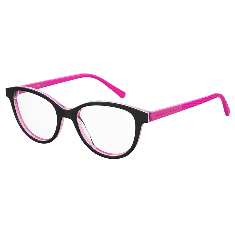 Seventh Street S 321 3H2/16 BLACK PINK Eyewear Unisex Baby Acetate, Standard, 47