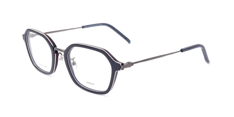 Tommy Hilfiger TH 1900/F Octagonal Eyeglasses, 53 mm Size, Blue
