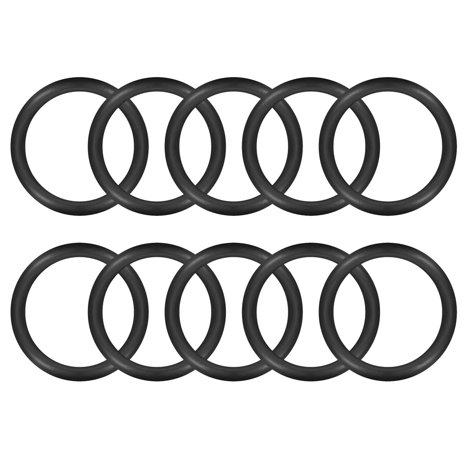 MACHSWON 50 Pcs Nitrile Rubber O-Rings 22mm OD 19mm ID 1.5mm Width Metric Sealing Washer Round O-Ring Gasket O Rings Seal Grommets Black