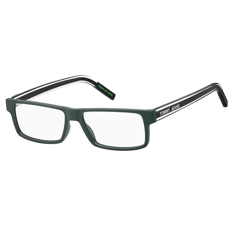 Tommy Hilfiger Tj 0059 DLD/14 MATTE GREEN Eyewear Men's Acetate, Standard, 54 - Image 1