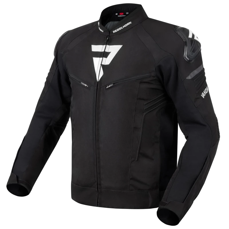 REBELHORN Vandal Motorcycle Jacket Men |Textile | Removable Waterproof Membrane | Elbow and Shoulder Protectors Level 2 | Shoulder Sliders | 5 Ventilation Channels