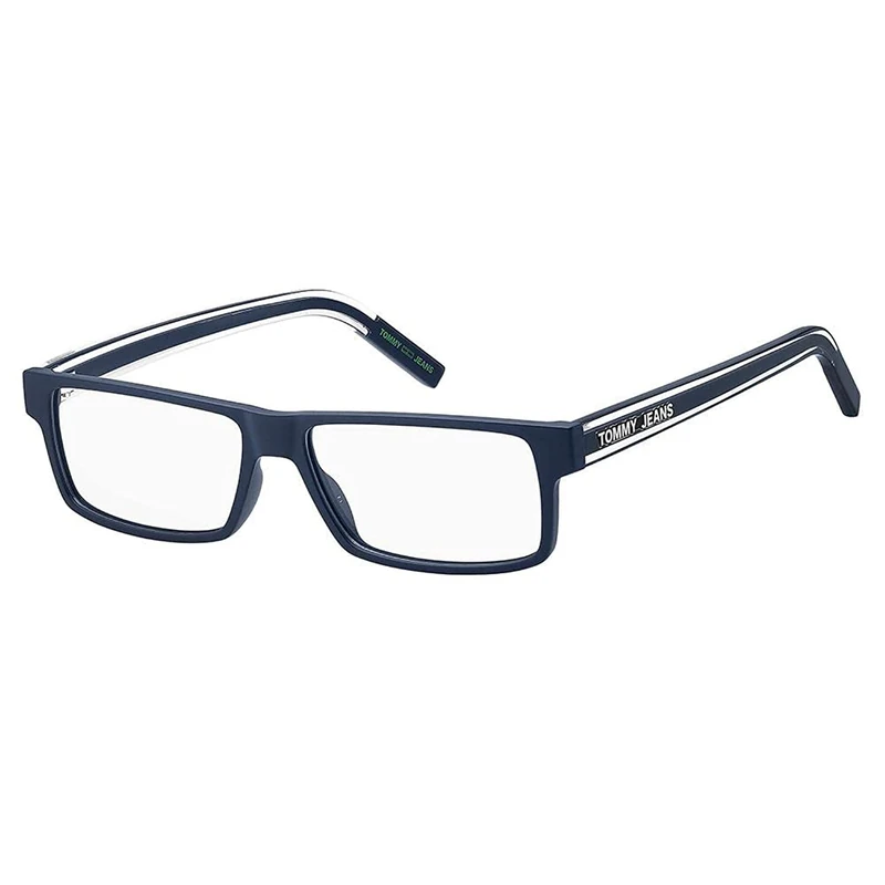 Tommy Hilfiger Tj 0059 FLL/14 MATTE BLUE Eyewear Men's Acetate, Standard, 54