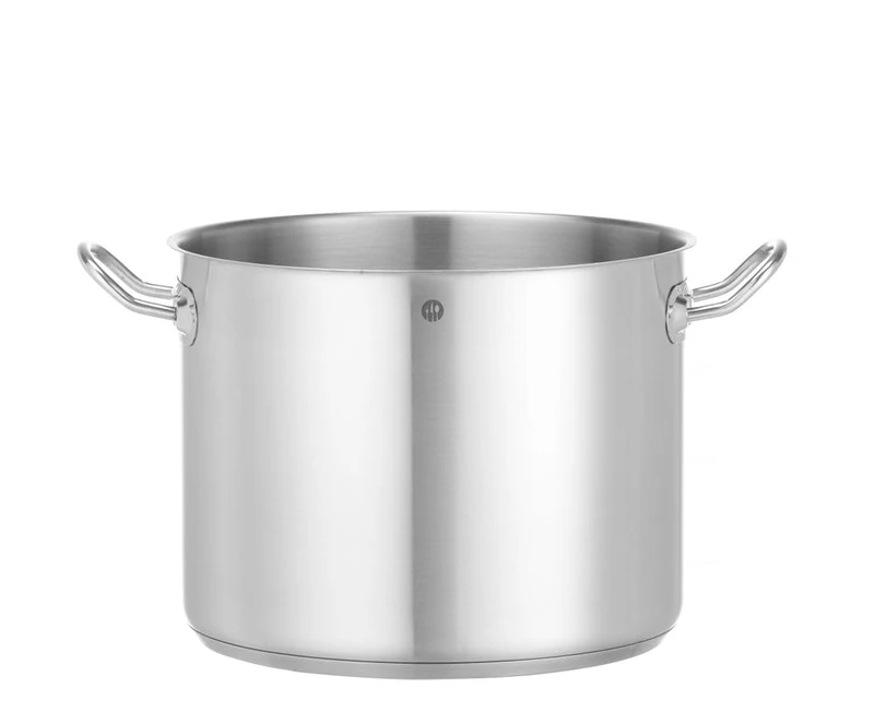 HENDI Saucepan, High, without lid, Vegetable pot, Suitable for gas stove, Induction stove, Electric stove, Ceramic stove, Dishwasher safe, 13.5L, ø280x(H)220mm, Stainless steel