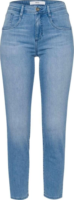 BRAX Women's Style Shakira S Free to Move: Five-Pocket-röhrenjeans Jeans, Used Summer Blue, 31W x 32L