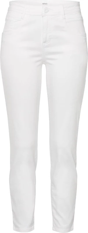BRAX Women's Style Shakira S Free to Move: Five-Pocket-röhrenjeans Jeans, White, 34W x 32L